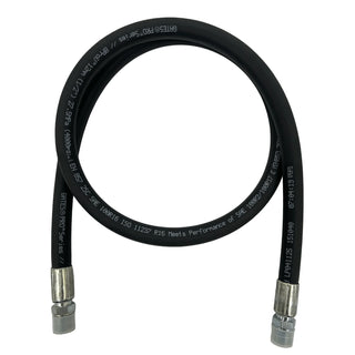 HHA-D08-08-MNS-18 | Hydraulic Hose Assembly, 18" x 1/2" NPT, Male Straight Fittings - HTX Fluid Power