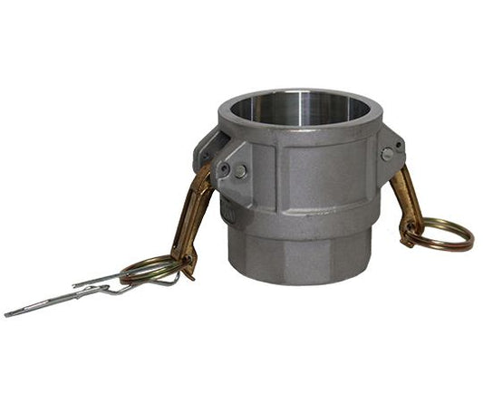 D-200-ALUMINUM | Part D - Coupler - 2" Female Coupler x 2" Female NPT, Aluminum