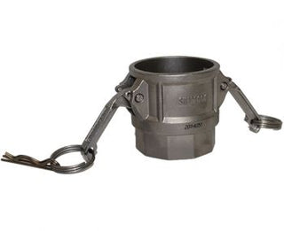 D-200-SS304 | Part D - Coupler - 2" Female Coupler x 2" Female NPT, 304SS - HTX Fluid Power