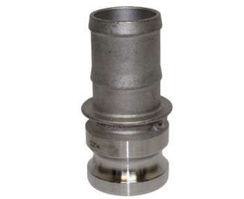 E-050-SS316 | Part E - Adapter - 1/2" Male Adapter x 1/2" Hose Shank, 316SS