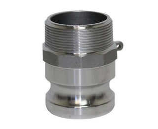 F-050-ALUMINUM | Part F - Adapter - 1/2" Male Adapter x 1/2" Male NPT, Aluminum - HTX Fluid Power
