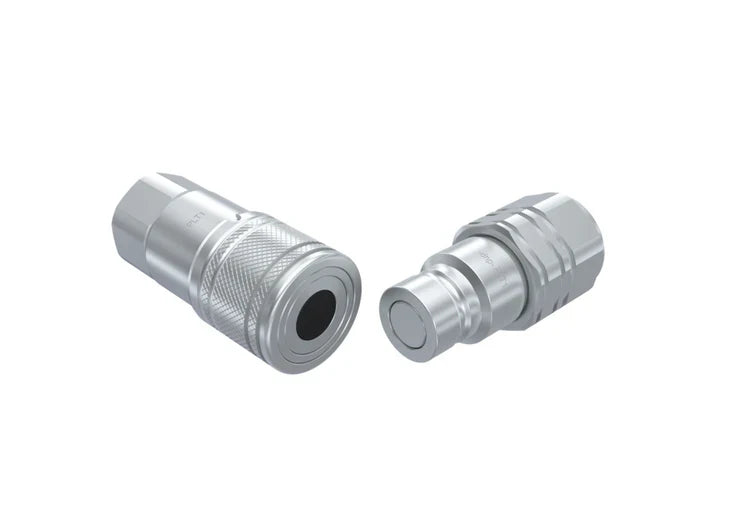 1/4" Flat Face Coupler with 1/4" Female NPT Threads, General Purpose (DNP#PLT1.0606.012)..