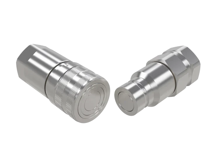 Flush Face Coupling, 316 Stainless Steel, 3/4" Coupling Body X 3/4" Female NPT Threads
