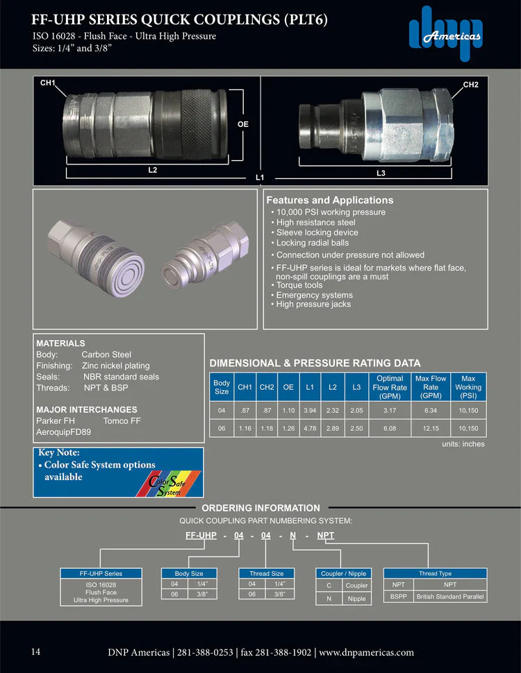 1/4" Nipple x 1/4" NPT Female