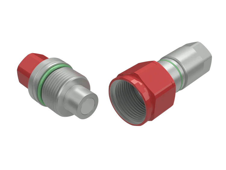FSI series high pressure screw together, BOP certified, Color Code Band System, 1" nipple body x 1" female NPT threads