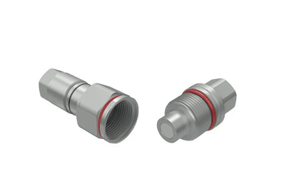 FSI series coupling; high pressure screw together; Color Code Band system; 1/2" nipple body x 1/2" UNF SAE threads