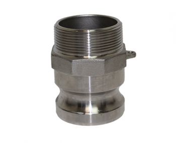 F-150-SS316 | Part F - Adapter - 1-1/2" Male Adapter x 1-1/2" Male NPT, 316SS