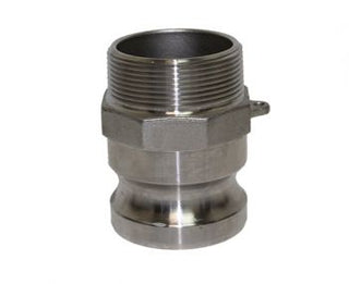 F-050-SS304 | Part F - Adapter - 1/2" Male Adapter x 1/2" Male NPT, 304SS - HTX Fluid Power