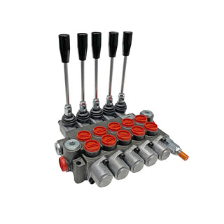 HCV 5x13 | 5 spool x 13 GPM hydraulic control valve - HTX Fluid Power