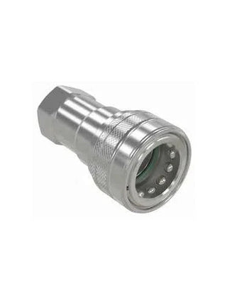 HNV-SS316-04-04C-NPT-V | 1/4" ISO B Coupling 316SS w/ 1/4" NPT Female Threads - HTX Fluid Power