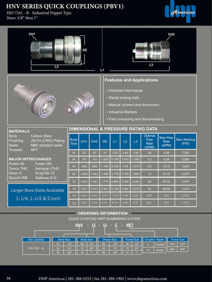 3/4" Coupler with 3/4NPTF..
