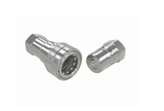 HNV-SS316-04-04N-NPT-V | 1/4" ISO B Nipple 316SS w/ NPT Female Threads - HTX Fluid Power