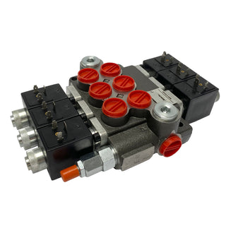 HCV-S 3x13 | 3 spool x 13 GPM solenoid hydraulic control valve