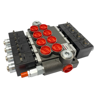 HCV-S 4x13 | 4 spool x 13 GPM solenoid hydraulic control valve