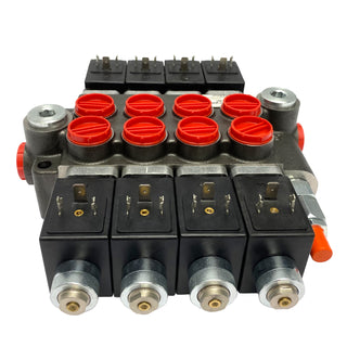 HCV-S 4x13 | 4 spool x 13 GPM solenoid hydraulic control valve