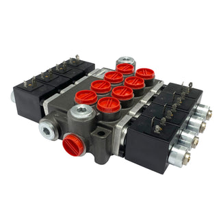 HCV-S 4x13 | 4 spool x 13 GPM solenoid hydraulic control valve