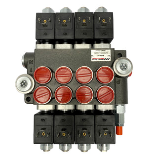 HCV-S 4x13 | 4 spool x 13 GPM solenoid hydraulic control valve