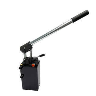 HHP-DA-2.7-01 | Hydraulic piston hand pump with double acting changeover valve for double acting cylinder 2.7 CID with 1-quart steel tank by Hydro-Pack