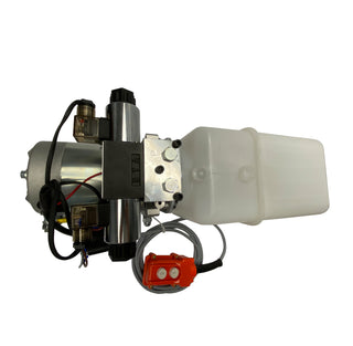 HPU-PR-12VDC-DA-08 | Hydraulic Pump Power Unit Double Acting 12V DC 8 Quart Plastic Tank