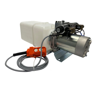 HPU-PR-12VDC-DA-04 | Hydraulic Pump Power Unit Double Acting 12V DC 4 Quart Plastic Tank - HTX Fluid Power