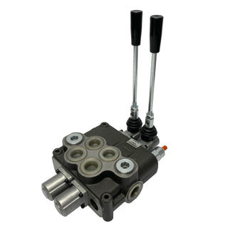 HCV 2x32 | 2 spool x 32 GPM hydraulic control valve - HTX Fluid Power