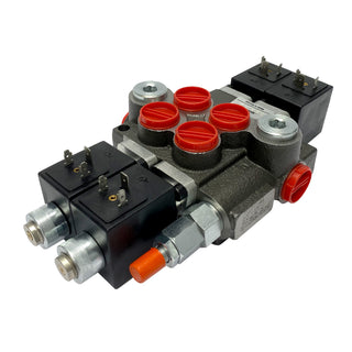 HCV-S 2x13 | 2 spool x 13 GPM solenoid hydraulic control valve - HTX Fluid Power