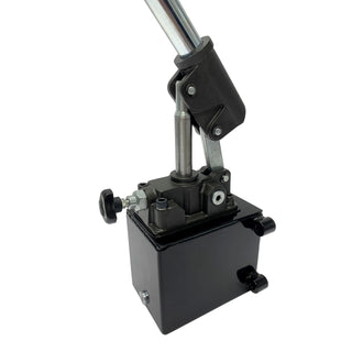 HHP-SA-2.7-01 | Hydraulic piston hand pump with release knob for single acting cylinder 2.7 CID with 1 quart steel tank by Hydro-Pack - HTX Fluid Power