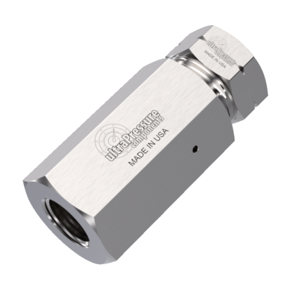3/8" Female NPT x 9/16" HP Female, Stainless Steel - 15K psi