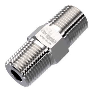 5404-16N20N | 1" Male NPT x 1-1/4" Male NPT, Stainless Steel - 7.5K psi - HTX Fluid Power