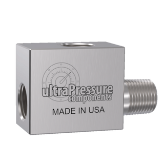 5602F-8N | 1/2" NPT Run Tee - Flat, Stainless Steel - 15K psi - HTX Fluid Power