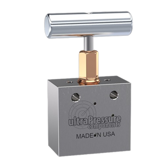 NV2A4H-30K-WO | 1/4" HP Female Needle Valve 2-Way Angle, Stainless Steel - 30K psi - Without Glands & Collars - HTX Fluid Power