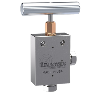 NV2A6M-20K | 3/8" MP Female Needle Valve 2-Way Angle, Stainless Steel - 20K psi - HTX Fluid Power