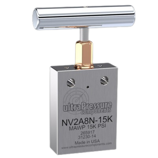 NV2A6N-15K | 3/8" NPT Female Needle Valve 2-Way Angle, Stainless Steel - 15K psi - HTX Fluid Power