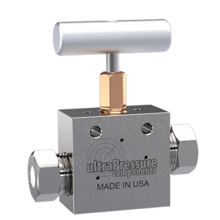 NV2S4H-30K | 1/4" HP Female Needle Valve 2-Way Straight, Stainless Steel - 30K psi - HTX Fluid Power
