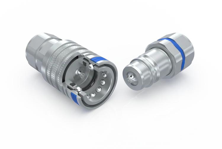 Standard push pull connect under pressure coupling, 1/2" body x 1/2" female NPT threads