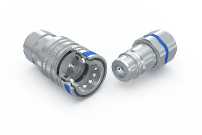 Standard push pull connect under pressure coupling, 1/2" body x 1/2" female NPT threads