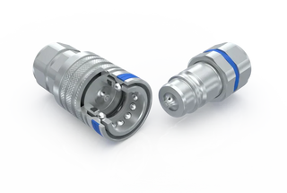 PKK3-08-08C-SAE | Standard push pull connect under pressure coupling, 1/2" body x 1/2" ( 3/4 UNF ) SAE female threads - HTX Fluid Power