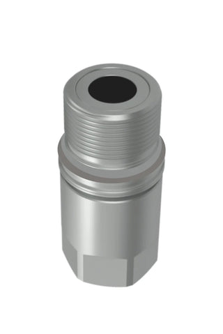 PVT4-CC-04-04C-NPT | 1/4" Screw type flat face coupler X 1/4" female NPT; Color Code Band System - HTX Fluid Power