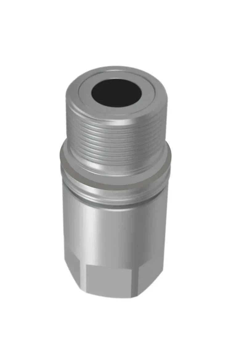 PVT4-CC-06-06N-NPT | 3/8" Screw type flat face nipple X 3/8" female NPT; Color Code Band System