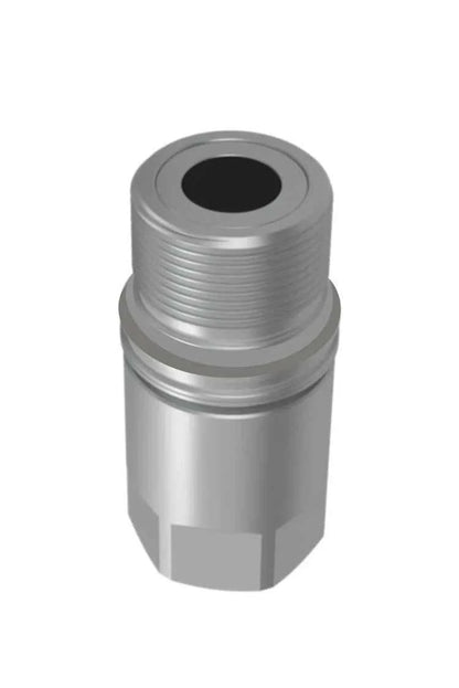 PVT4-CC-06-06N-NPT | 3/8" Screw type flat face nipple X 3/8" female NPT; Color Code Band System