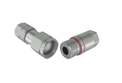 1" Screw type flat face coupler X 1" female SAE thread; Color Code Band System