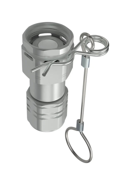 1/4" Screw-Type, Flat face connect under pressure couplings with 1/4" Female NPT, 316 Stainless Steel; PVTX.0606.012