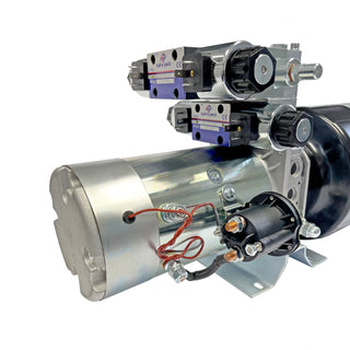 HPU-SP-12VDC | 8 qts steel reservoir snow plow power unit 12V DC double acting