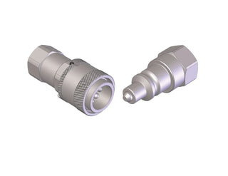 TC-06-06C | 3/8" High Pressure coupling, 10,000psi, 3/8" Coupling Body x 3/8" female NPT threads, - HTX Fluid Power