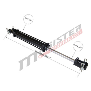 TRC 2x8 | 2" bore x 8" stroke tie rod hydraulic cylinder