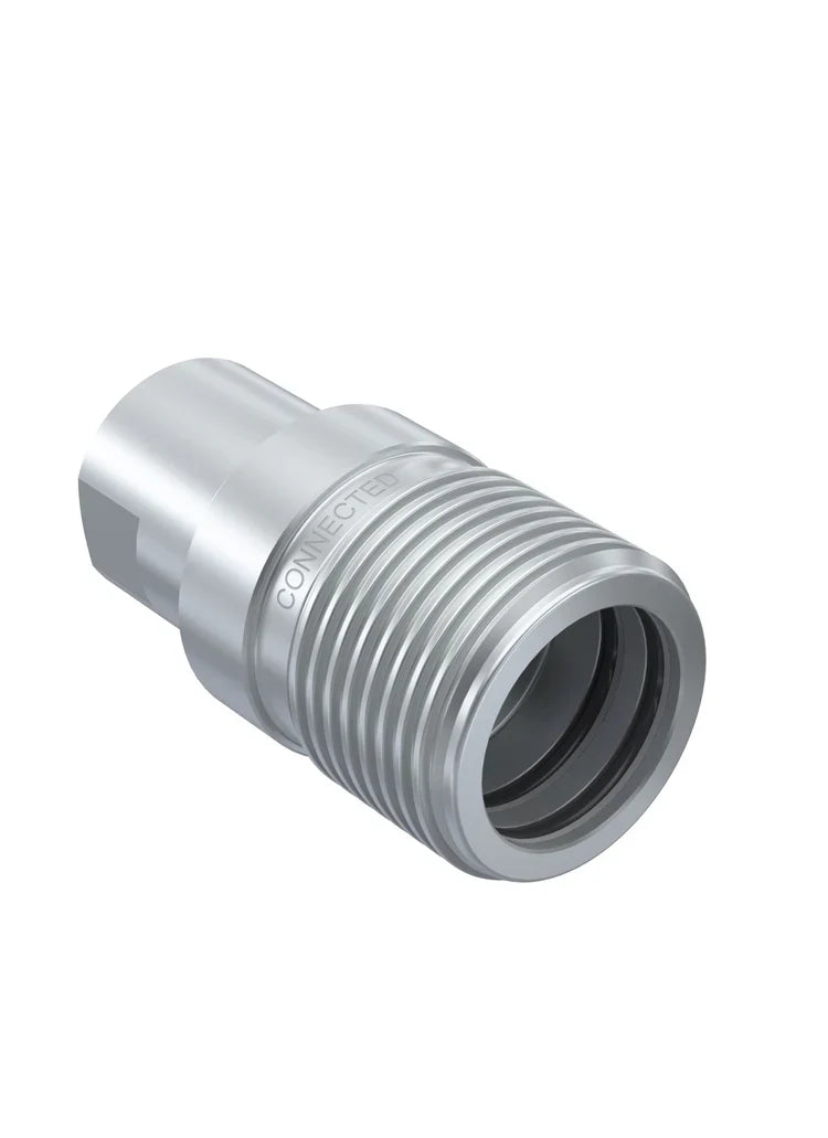 2" Wing Style Heavy Duty Coupling x 2" NPT Female Threads.