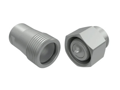 1 1/2" screw type nipple body with 1 1/2" female NPT threads. ( VIV1.3939.013 Z)  with Gray Nickel Plating