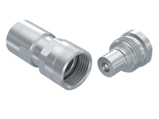VV-04-04C-NPT | 1/4" Coupling Body x 1/4" NPT Threads, - HTX Fluid Power