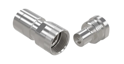 VVS-SS Series, 1 1/4" High PSI, Screw Type Nipple with 1 1/4" NPT Female Threads, SS316