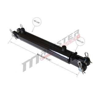 WCL 2.5x20 | 2.5" bore x 20" stroke clevis hydraulic cylinder - HTX Fluid Power
